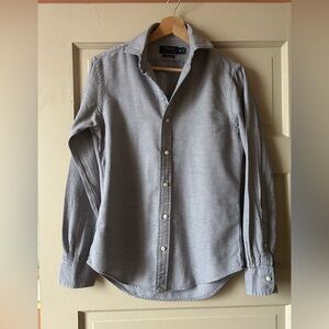 Polo Ralph Lauren Grey Heather Pique Button Down | XS